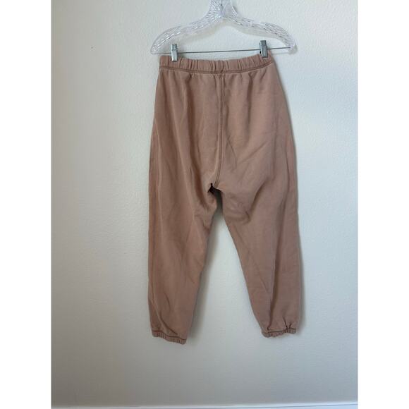 Reformation Jeans Classic Jogger Sweatpants in Buff Organic Cotton Size Large - Picture 3 of 6